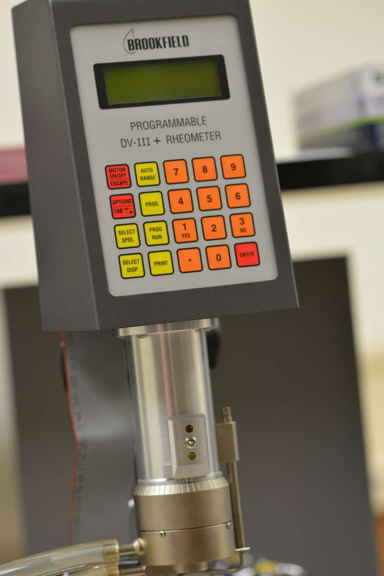 The Brookfield DV-III Ultra is a powerful and versatile instrument. Combining the sophisticated features of a viscosity testing instrument with a yield stress measurement capability make it the best value in the rheometer marketplace today! Features and Benefits The "tool" to easily predict a material's flow, spray, or pumping behavior by studying shear rate profiles. Continuous display of: Viscosity (cP or mPa·s), Temperature (°C or °F), Shear Rate, Shear Stress, % Torque and Spindle.